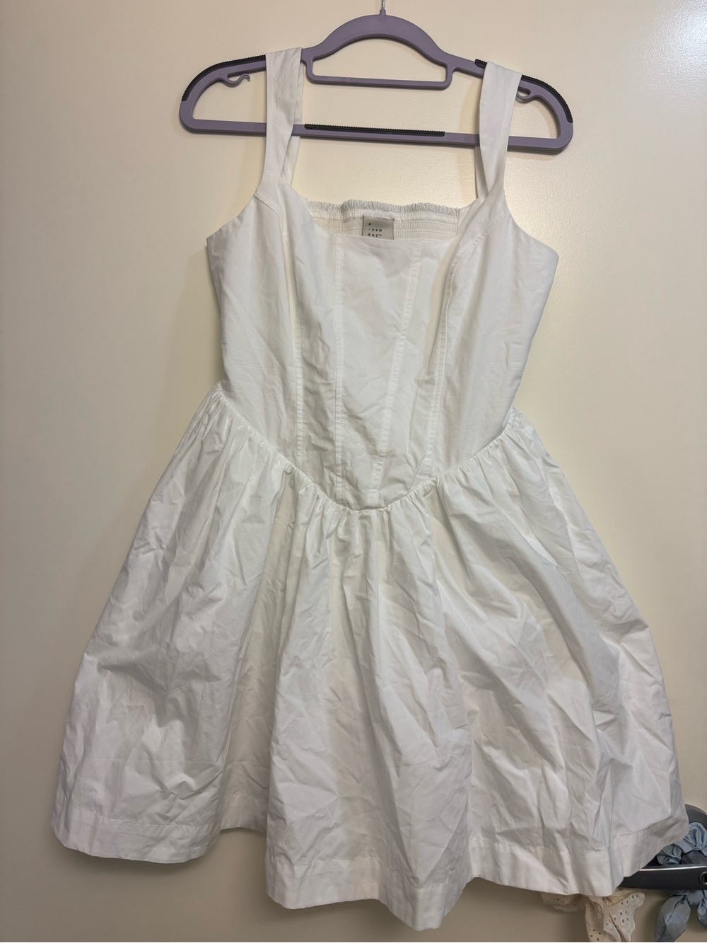 White Corset Babydoll Mini Dress | Cottagecore Coquette Fairycore